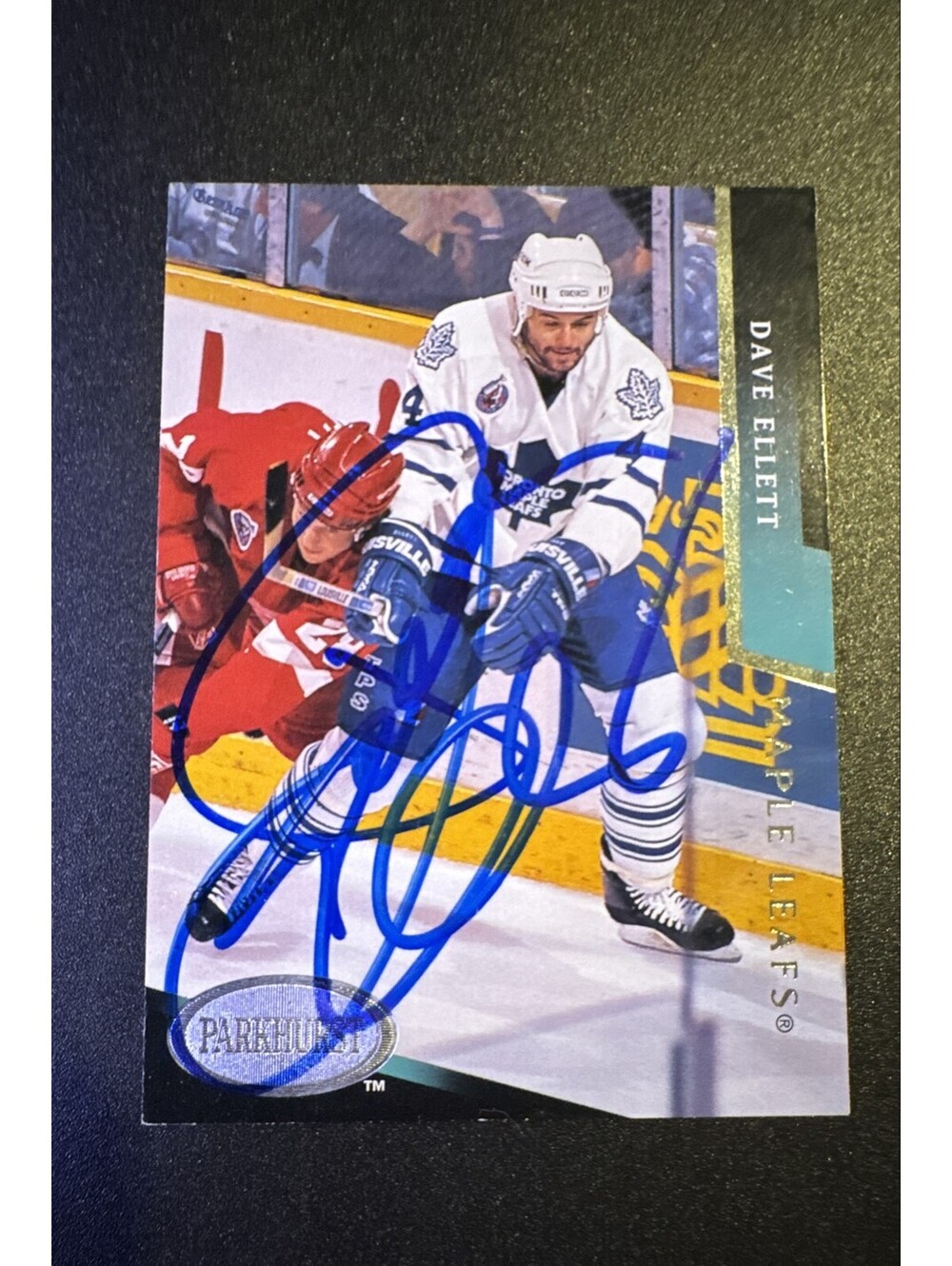 Autographed 1993-94 Parkhurst - Dave Ellett #205 TTM No COA